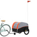 Remorcă pentru biciclete, negru și portocaliu, 45 kg, fier - WALTI WALTI