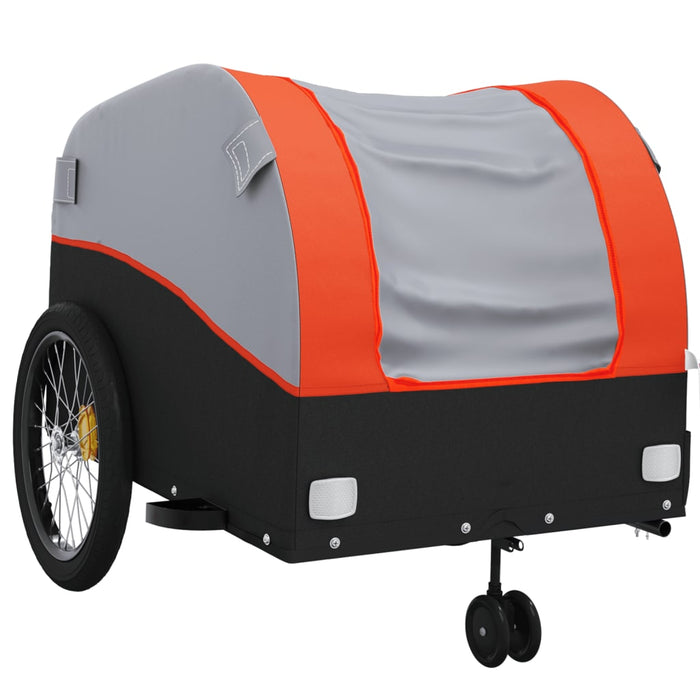 Remorcă pentru biciclete, negru și portocaliu, 45 kg, fier - WALTI WALTI