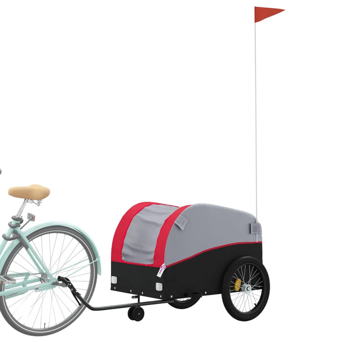 Remorcă pentru biciclete, negru și roșu, 45 kg, fier - WALTI WALTI