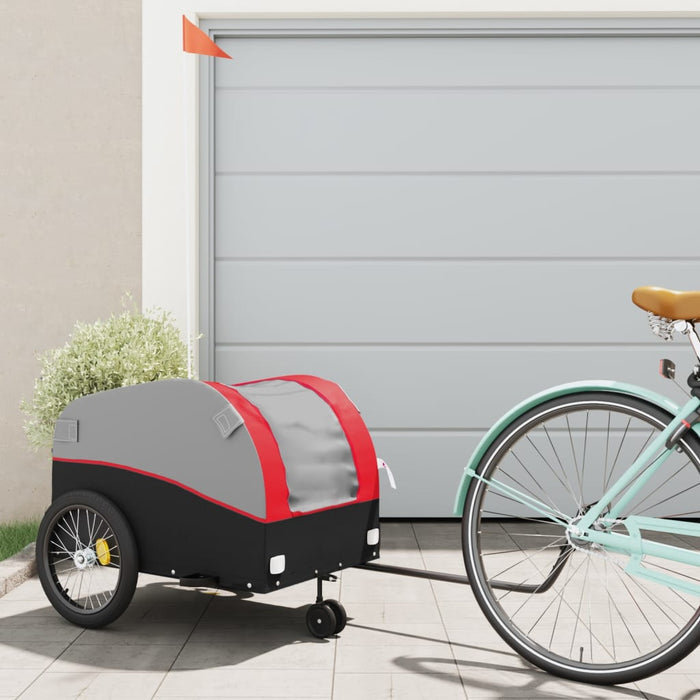Remorcă pentru biciclete, negru și roșu, 45 kg, fier - WALTI WALTI