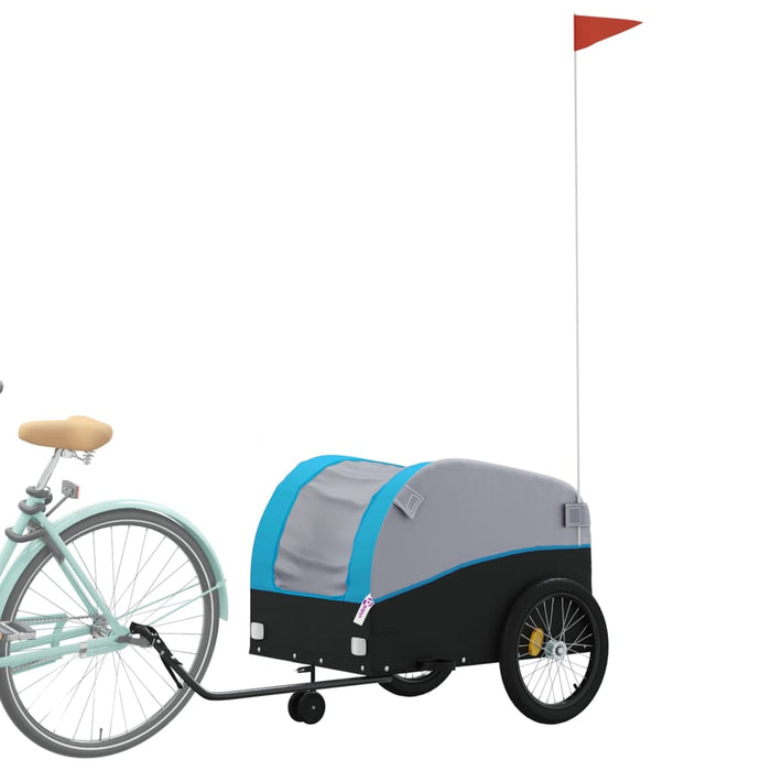 Remorcă pentru biciclete, negru și albastru, 45 kg, fier - WALTI WALTI