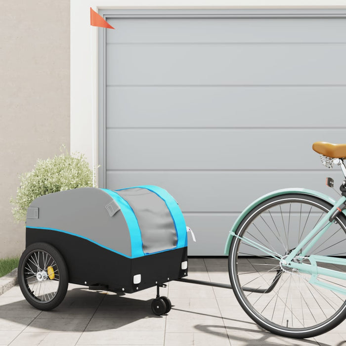 Remorcă pentru biciclete, negru și albastru, 45 kg, fier - WALTI WALTI