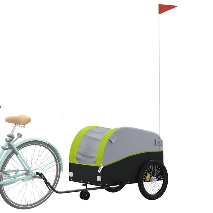Remorcă pentru biciclete, negru și verde, 45 kg, fier - WALTI WALTI