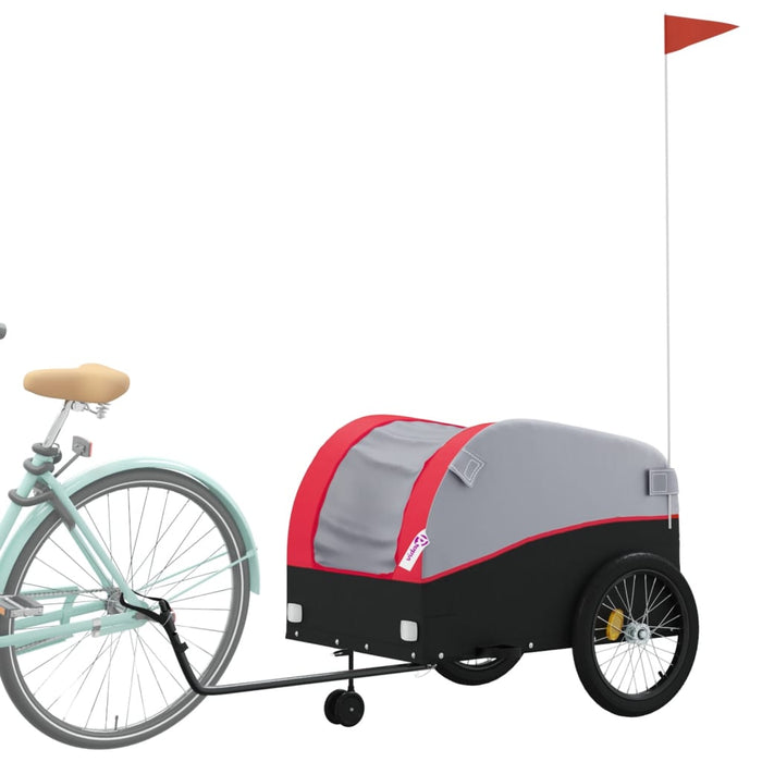 Remorcă pentru biciclete, negru și roșu, 45 kg, fier - WALTI WALTI