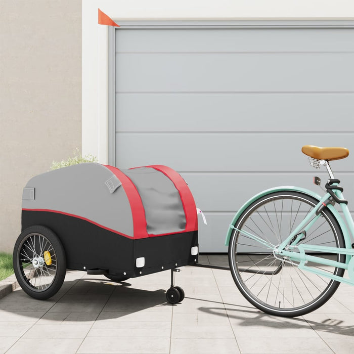 Remorcă pentru biciclete, negru și roșu, 45 kg, fier - WALTI WALTI