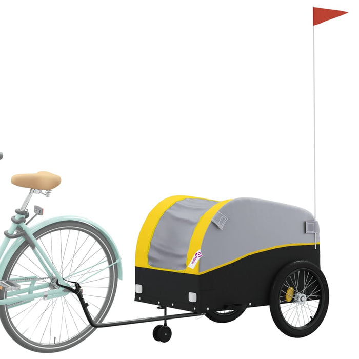 Remorcă pentru biciclete, negru și galben, 45 kg, fier - WALTI WALTI