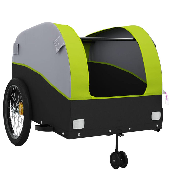 Remorcă pentru biciclete, negru și verde, 45 kg, fier WALTI