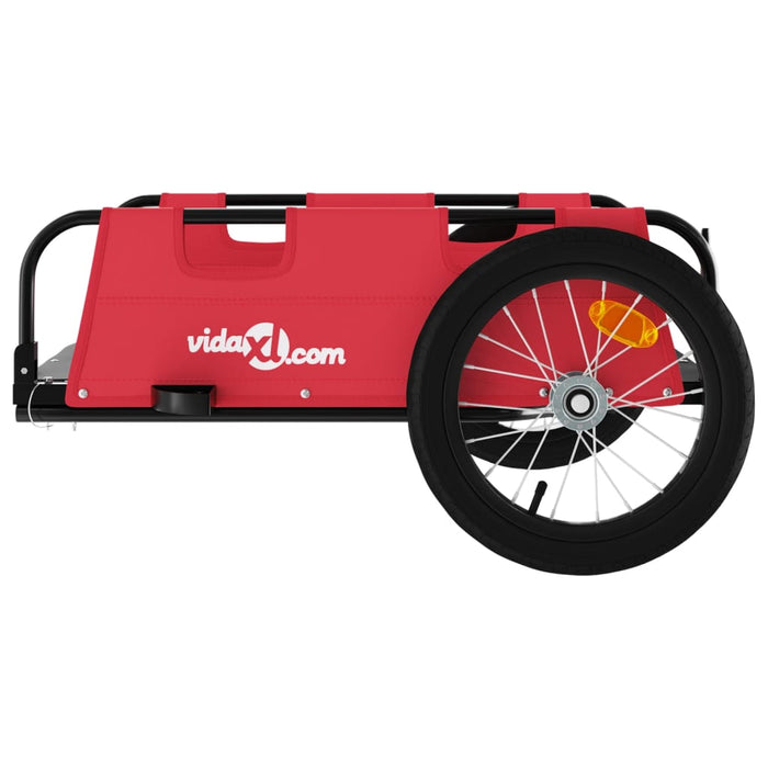 Remorcă de bicicletă, roșu, textil oxford și fier - WALTI WALTI