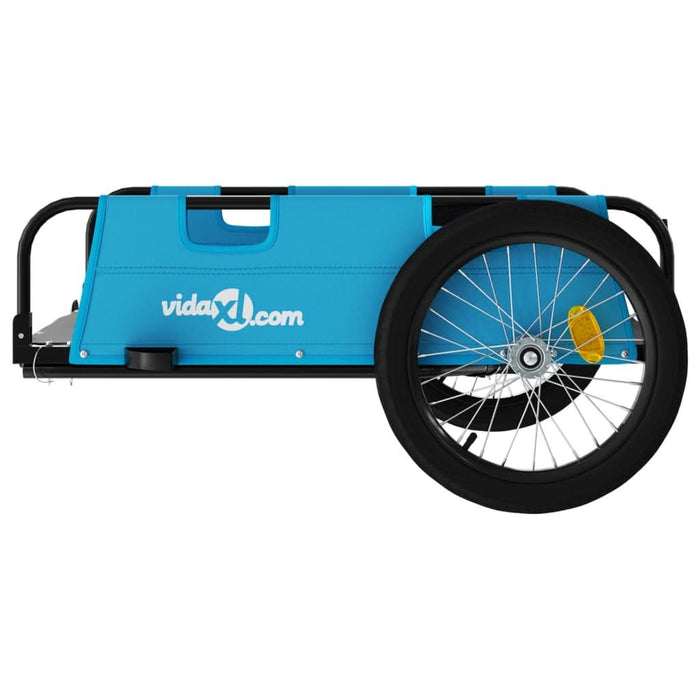 Remorcă de bicicletă, albastru, textil oxford și fier - WALTI WALTI