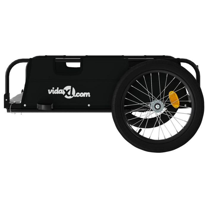 Remorcă de bicicletă, negru, textil oxford și fier - WALTI WALTI