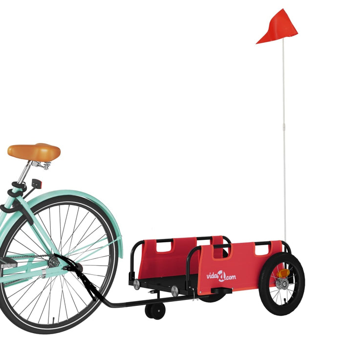 Remorcă de bicicletă, roșu, textil oxford și fier - WALTI WALTI