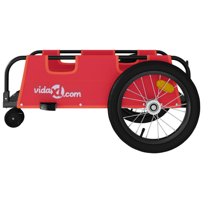 Remorcă de bicicletă, roșu, textil oxford și fier - WALTI WALTI