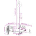 Remorcă de bicicletă, roșu, textil oxford și fier - WALTI WALTI