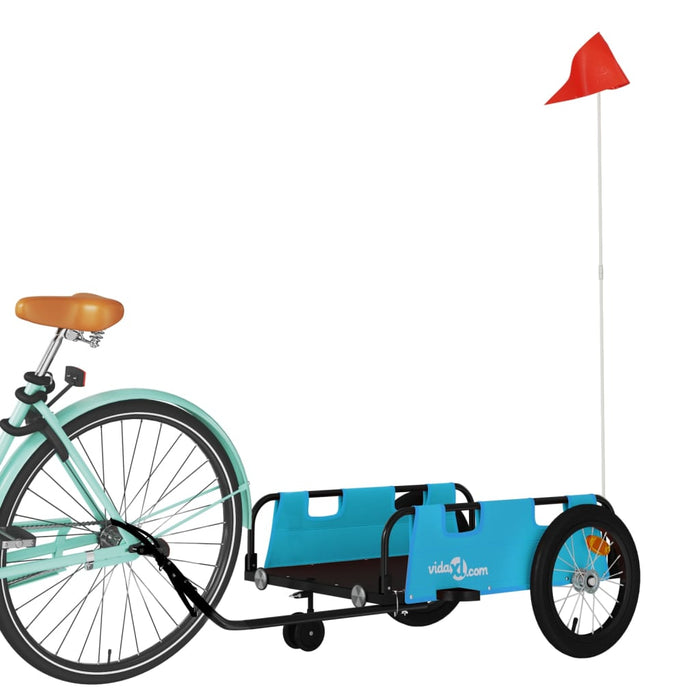 Remorcă de bicicletă, albastru, textil oxford și fier - WALTI WALTI