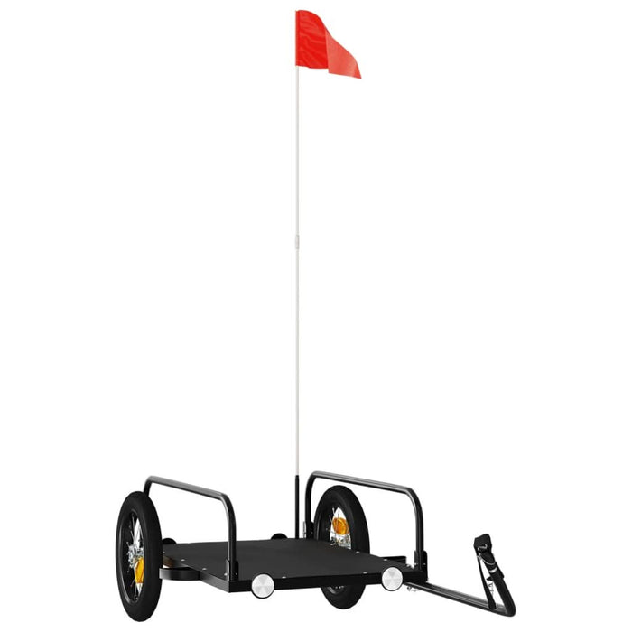 Remorcă de bicicletă, negru, 122x53x31 cm, fier - WALTI WALTI