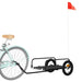 Remorcă de bicicletă, negru, 122x53x31 cm, fier - WALTI WALTI