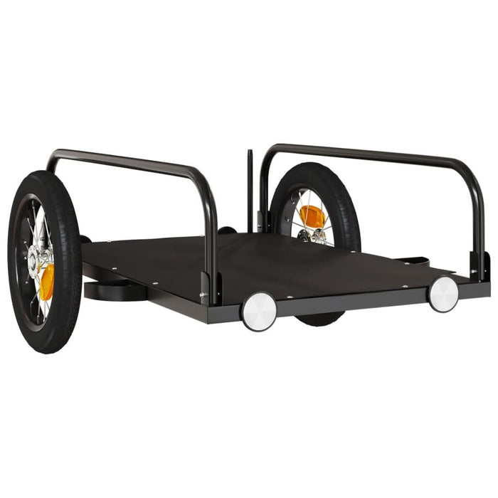 Remorcă de bicicletă, negru, 122x53x31 cm, fier - WALTI WALTI