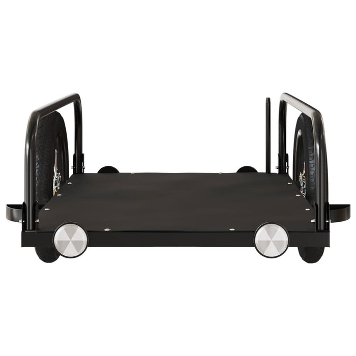 Remorcă de bicicletă, negru, 122x53x31 cm, fier - WALTI WALTI