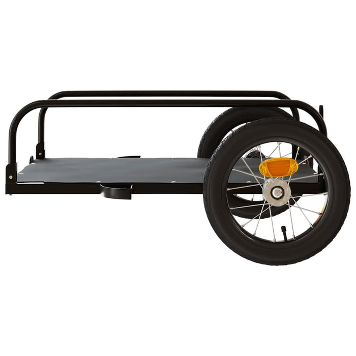 Remorcă de bicicletă, negru, 122x53x31 cm, fier - WALTI WALTI