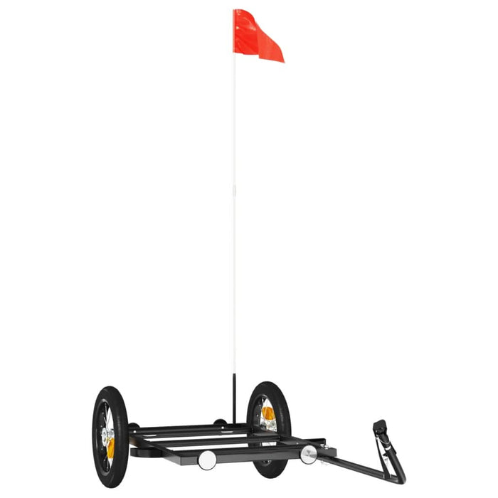 Remorcă de bicicletă, negru, 122x53x28 cm, fier - WALTI WALTI