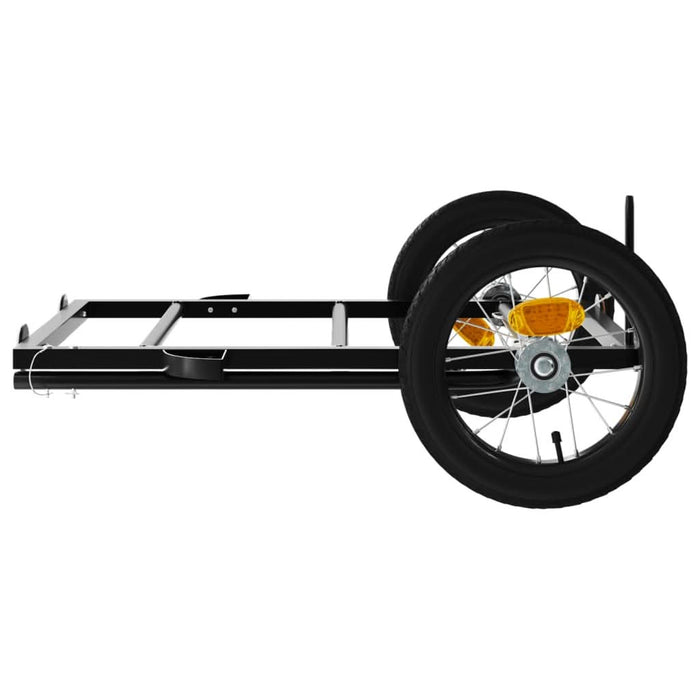 Remorcă de bicicletă, negru, 122x53x28 cm, fier - WALTI WALTI