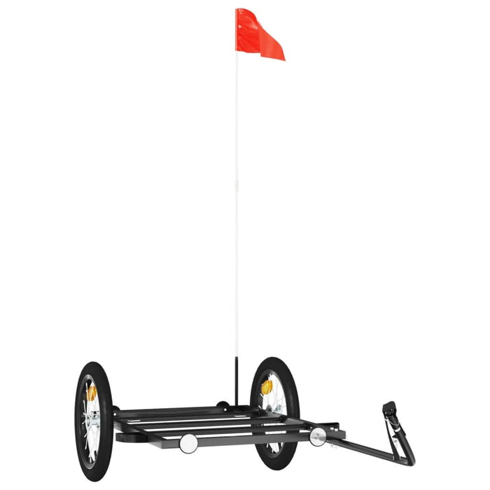 Remorcă de bicicletă, negru, 126x63x34 cm, fier - WALTI WALTI