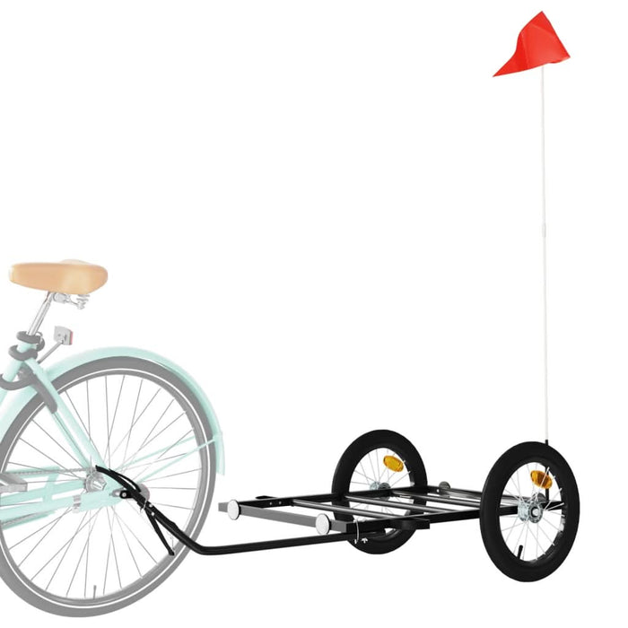 Remorcă de bicicletă, negru, 126x63x34 cm, fier - WALTI WALTI