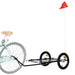 Remorcă de bicicletă, negru, 126x63x34 cm, fier - WALTI WALTI