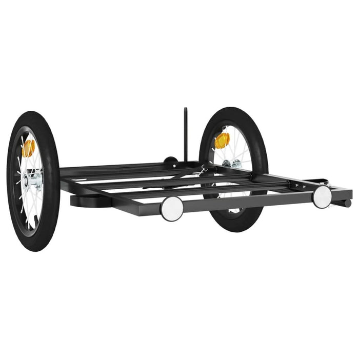 Remorcă de bicicletă, negru, 126x63x34 cm, fier - WALTI WALTI