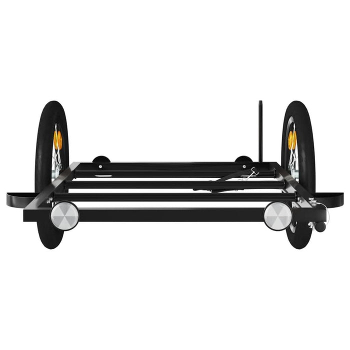 Remorcă de bicicletă, negru, 126x63x34 cm, fier - WALTI WALTI