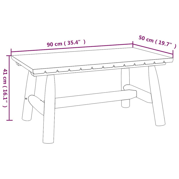 Set mobilier de grădină, 4 piese, lemn masiv de molid - WALTI WALTI