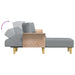 Canapea extensibilă în formă de L gri 279x140x70 cm catifea - WALTI WALTI