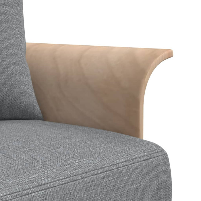 Canapea extensibilă în formă de L gri 279x140x70 cm catifea - WALTI WALTI