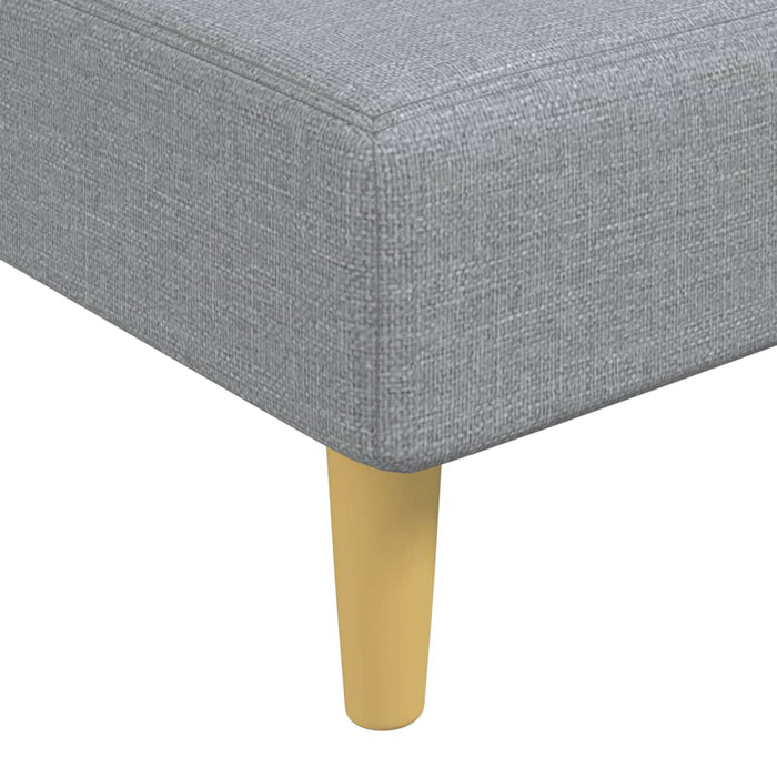 Canapea extensibilă în formă de L gri 279x140x70 cm catifea - WALTI WALTI