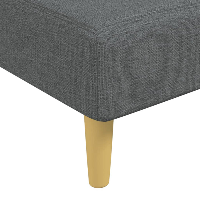 Canapea extensibilă în formă de L gri 279x140x70 cm textil WALTI