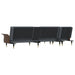 Canapea extensibilă în formă de L gri 279x140x70 cm catifea - WALTI WALTI