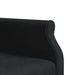 Canapea extensibilă în formă de L negru 271x140x70 cm catifea - WALTI WALTI