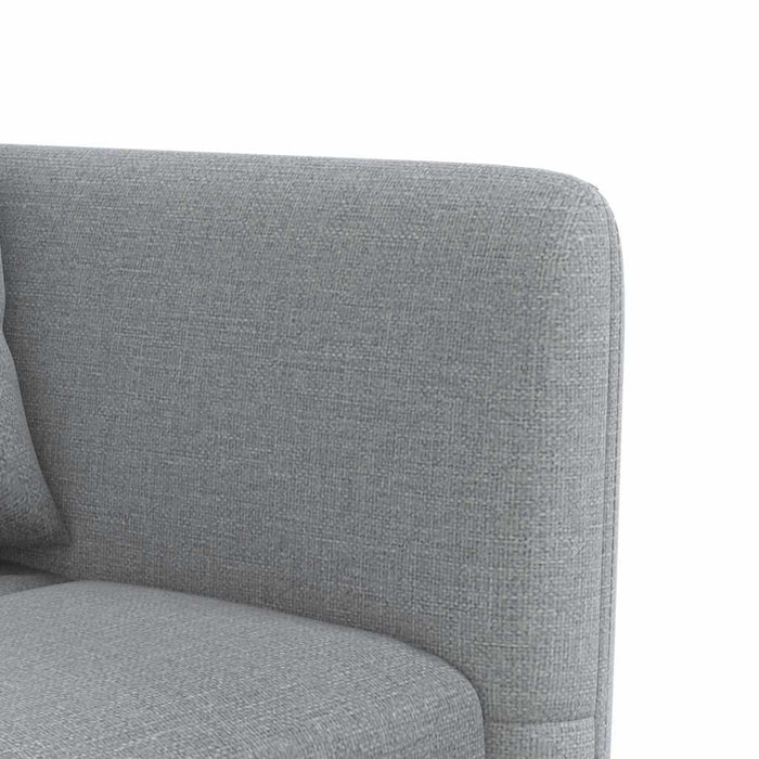 Canapea extensibilă în formă de L gri 275x140x70 cm textil WALTI
