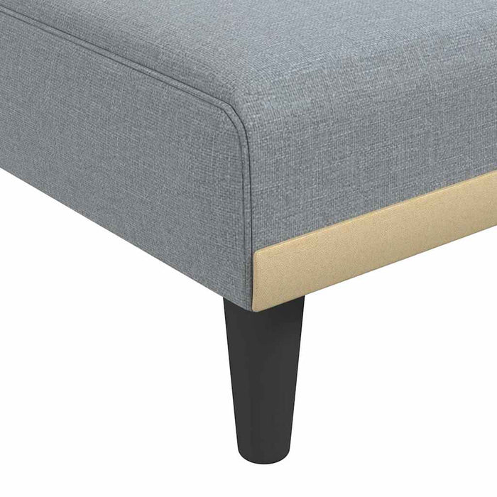 Canapea extensibilă în formă de L gri 275x140x70 cm textil WALTI