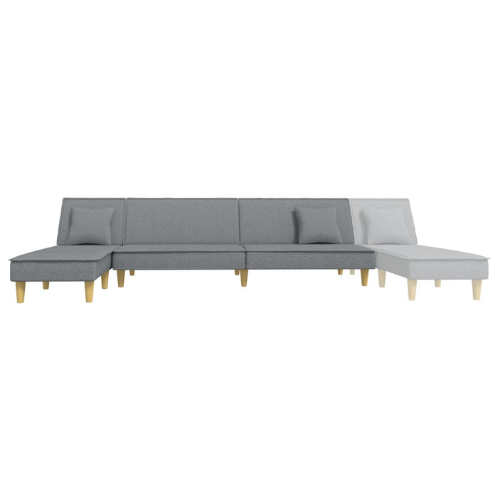 Canapea extensibilă în formă de L gri 255x140x70 cm textil WALTI