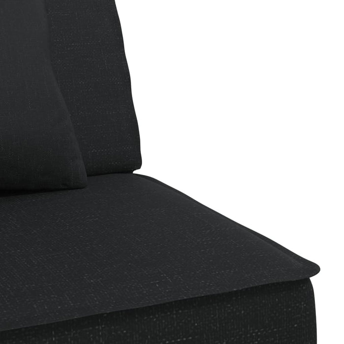 Canapea extensibilă în formă de L negru 255x140x70 cm textil - WALTI WALTI