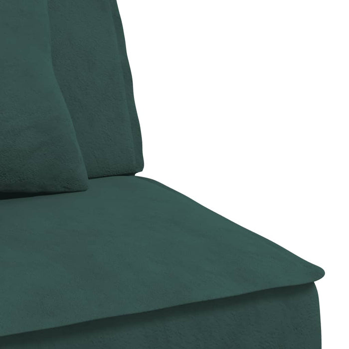 Canapea extensibilă în formă de L verde 255x140x70 cm catifea WALTI