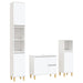Set dulapuri de baie, 3 piese, alb, lemn prelucrat - WALTI WALTI
