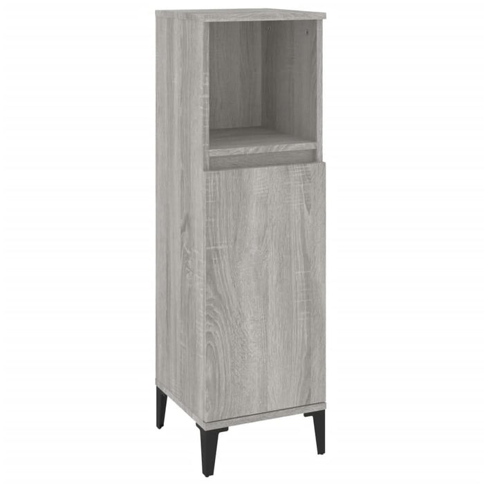 Set dulapuri de baie, 3 piese, gri sonoma, lemn prelucrat - WALTI WALTI
