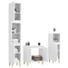 Set mobilier de baie, 3 piese, alb, lemn compozit - WALTI WALTI