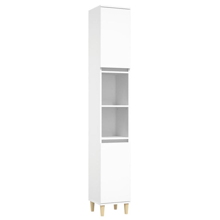 Set mobilier de baie, 3 piese, alb, lemn compozit - WALTI WALTI