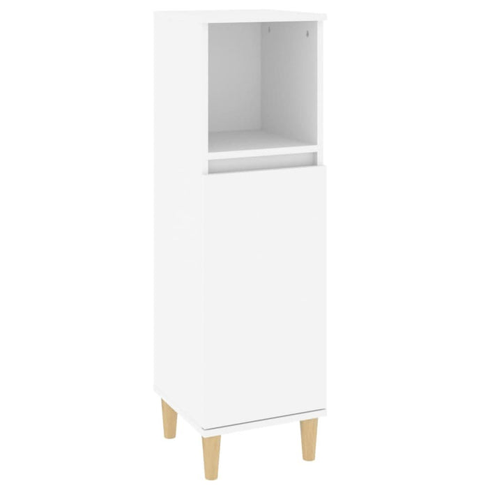 Set mobilier de baie, 3 piese, alb, lemn compozit - WALTI WALTI