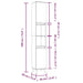 Set mobilier de baie, 3 piese, alb, lemn compozit - WALTI WALTI