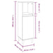 Set mobilier de baie, 3 piese, alb, lemn compozit - WALTI WALTI