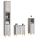 Set mobilier de baie, 3 piese, gri sonoma, lemn prelucrat - WALTI WALTI